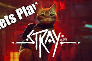 Let's play ➤ Stray ◉ Проходження та реакція #1 - симулятор життя коте у світі роботів
