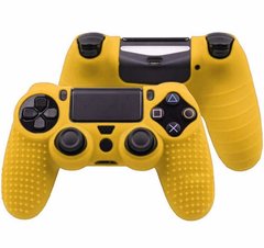 Силіконовий чохол Game Teh X Geeg для джойстика PS4 Жовтий (Арт. 10431)