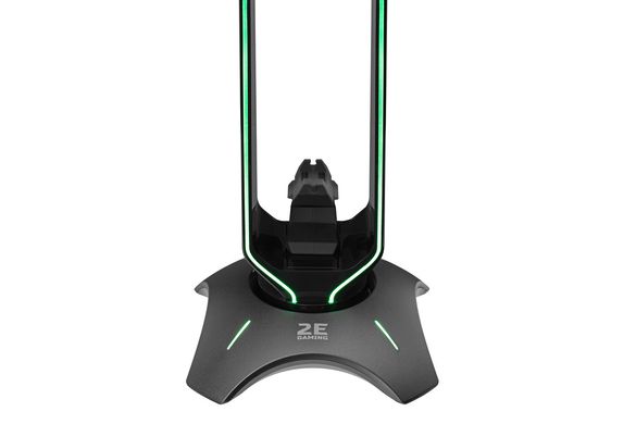 2E Gaming Підставка 3в1 для гарнітури Headset Stand RGB USB Black