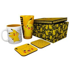 Подарунковий набір POKEMON Pikachu Склянка, чашка та костери (Покемон)