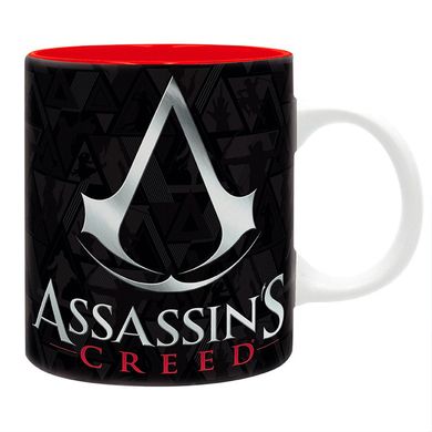 Чашка ASSASSIN'S CREED Crest Black and Red (Асасини) 320 мл