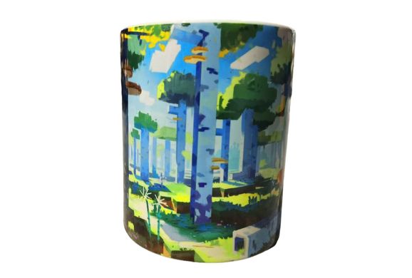 Чашка по мотивам гри Minecraft V1 (Чашка Майнкрафт)