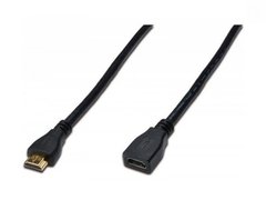 Digitus HDMI High speed + Ethernet (AM/AF) [5.0m, black]