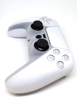 Силіконовий чохол однотонний R-Q 2 для геймпада dualsense (PS5) білий
