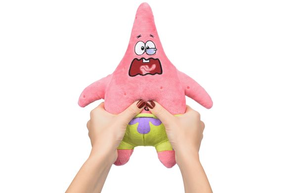 Іграшка Sponge Bob Exsqueeze Me Plush Patrick Burp із звуком