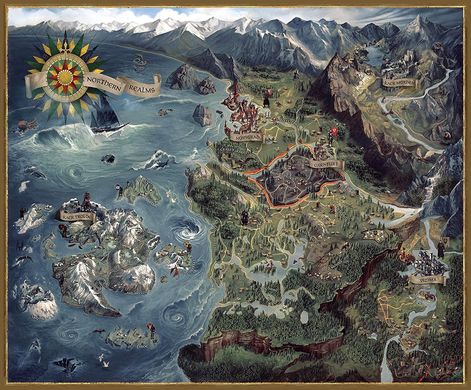 Пазл WITCHER 3 - Wild Hunt Witcher world map (Відьмак)