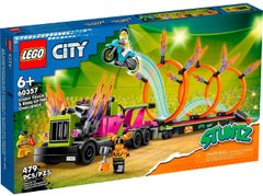 LEGO Конструктор City Stuntz Завдання із каскадерською вантажівкою та вогняним колом