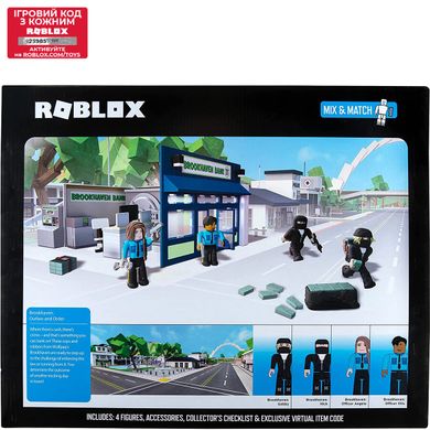 Roblox Ігровий набір Deluxe Playset Brookhaven: Outlaw and Order W12, 4 фігурки та аксесуари