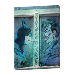 Картина DC COMICS - Batman Vs Joker (30x40) (задруковане полотно + рама МДФ)