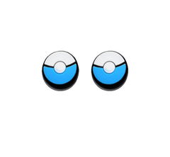 Силіконові Накладки G-Sar NS на стіки pokemon poke ball для Nintendo Switch (синій)