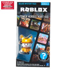 Roblox Ігрова колекційна фігурка Deluxe Mystery Pack Tower Heroes: Kart Kid S2