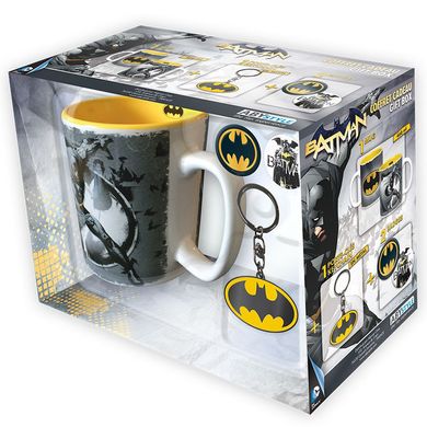 Подарунковий набір DC COMICS Batman чашка 460мл, брелок та піни