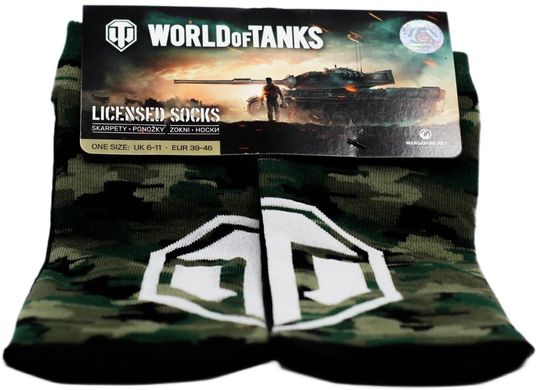 GoodLoot Шкарпетки World of Tanks Green Camo Ankle Socks