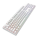Ігрова клавіатура DARK PROJECT One KD104A White PBT Gateron Mechanical Yellow (DPO-KD-104A-100100-GY