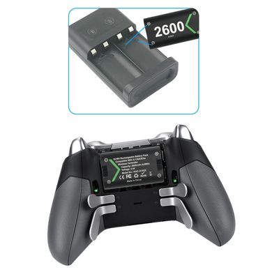 Набор зарядка, 2 Аккумулятор 2600 мАч и кабель для геймпада Xbox One/Series X/S