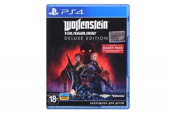 Диск PlayStation 4 Wolfenstein: Youngblood. Deluxe Edition [Blu-Ray диск]