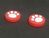 Накладки Лапа для джойстика Joy-Con (Nintendo Switch) Красный, Белый
