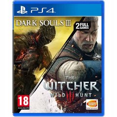 Диск з грою Dark Souls 3 / The Witcher 3 Wild Hunt [Blu-ray диск] (PS4)