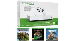 Консоль Xbox One S 1ТБ All Digital + Sea of Thieves + Minecraft + Fortnite (Комплект) (БЕЗ ДИСКОВОДА)