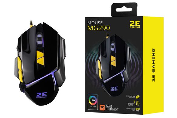 2E Gaming Миша MG290 LED USB Black