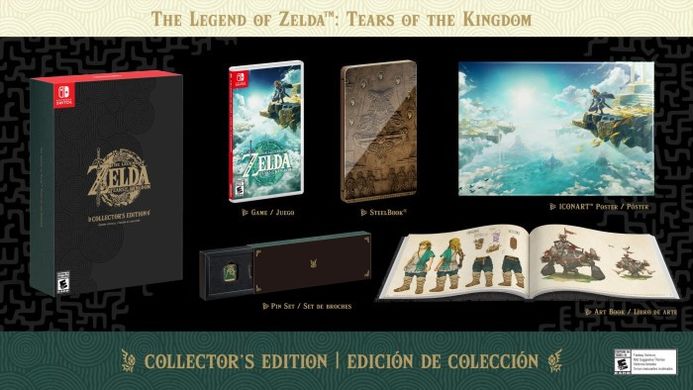 Legend of Zelda: Tears of the Kingdom Collector's Edition Nintendo Switch