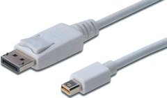 Digitus miniDisplayPort to DisplayPort (AM/AM) [1.0m, white]