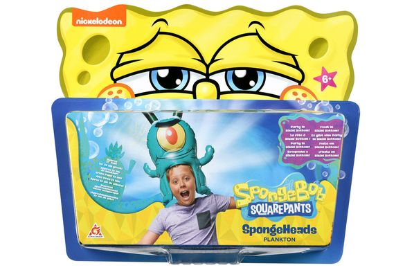 Sponge Bob Іграшка-головний убір SpongeHeads SpongeBob Plankton код товару: EU690604