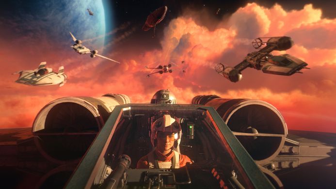 Диск з грою Star Wars Squadrons (Xbox One, російська версія)